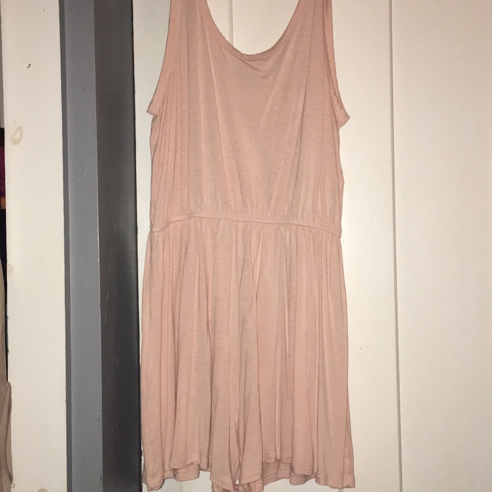H&M Blush Pink Sleeveless Fit-and-Flare Dress